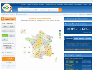 Zagaz - Comparer les prix du carburant
