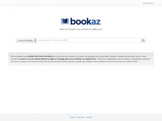 Détails : BookAZ - Comparateur de prix de livres 