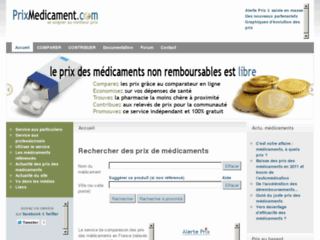 Détails : Prix Medicament - Comparateur de prix de médicaments en France