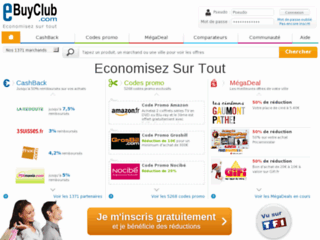 Détails : eBuyClub - Réduction sur vos achats avec le CashBack