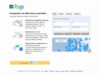 Rogo.fr | Comparateur de prix de voyages innovant